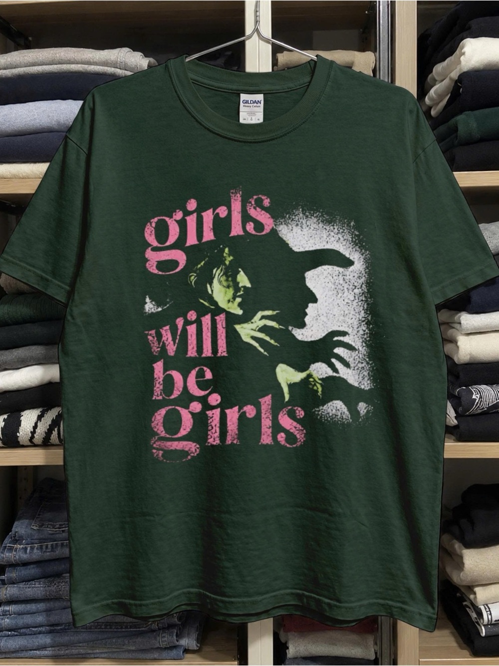 Witchy "Girls Will Be Girls" Halloween Graphic Tee